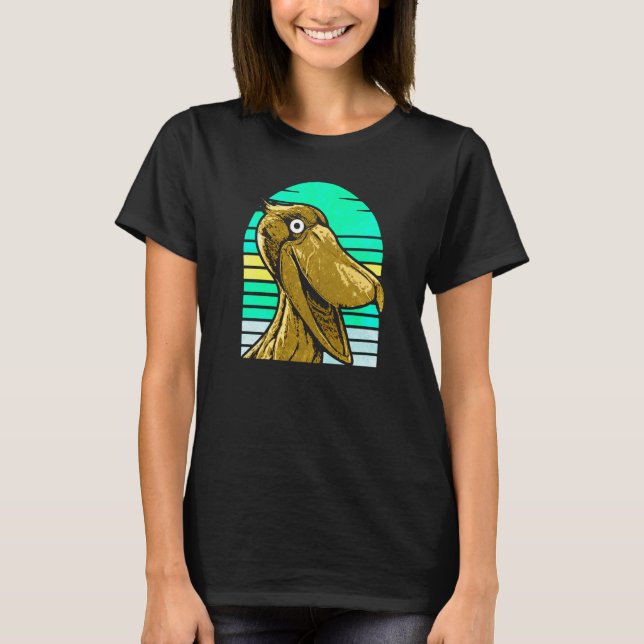 Camiseta Shoebill Bird Animal Colorful 9 (Anverso)
