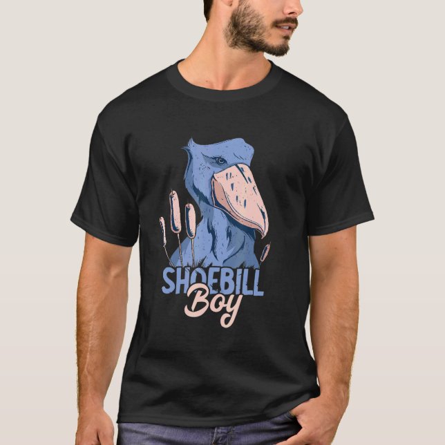 Camiseta Shoebill Boy Bird African Storm Bird Shoebill (Anverso)