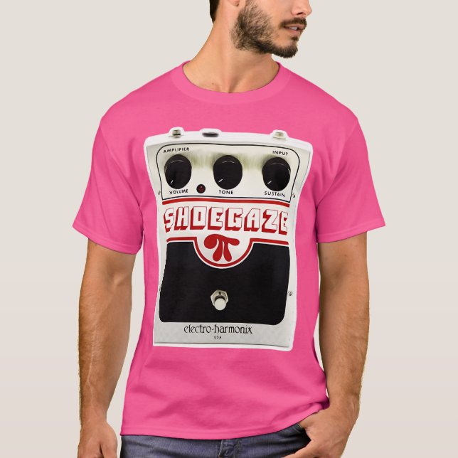 Camiseta Shoegaze Guitar Effects Pedal Guitarist (Anverso)