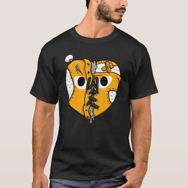 Camiseta Shoes Heart OG Yellow Toe 1s Coincidiendo (Anverso)
