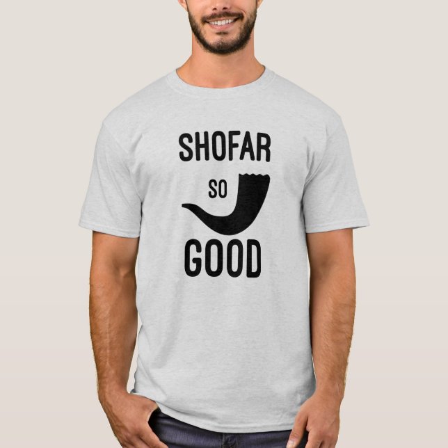 Camiseta Shofar tan buena fe cristiana Tee Hebrew Torah (Anverso)