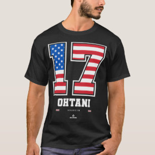 Camiseta Shohei Ohtani Bandera de Estados Unidos Número Pul