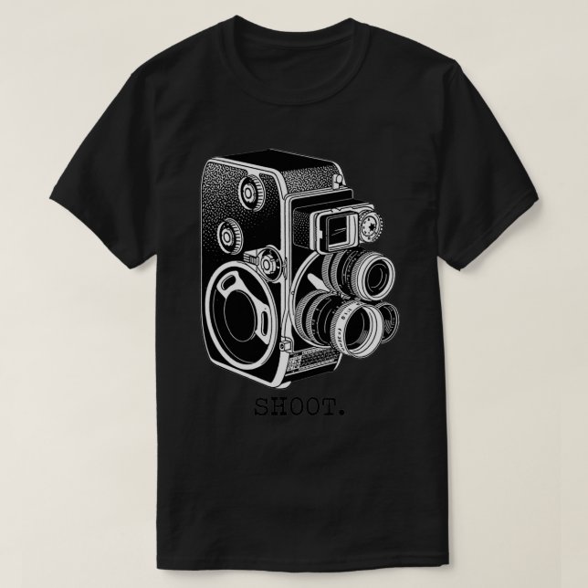 Camiseta Shoot Bolex Black (Diseño del anverso)