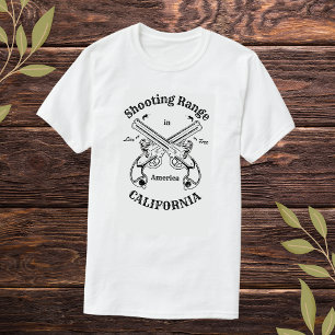 Camiseta Shooting Sports Range California America Vintage