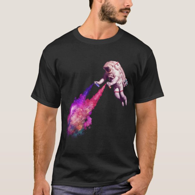 Camiseta Shooting Stars the astronaut artist gift (Anverso)