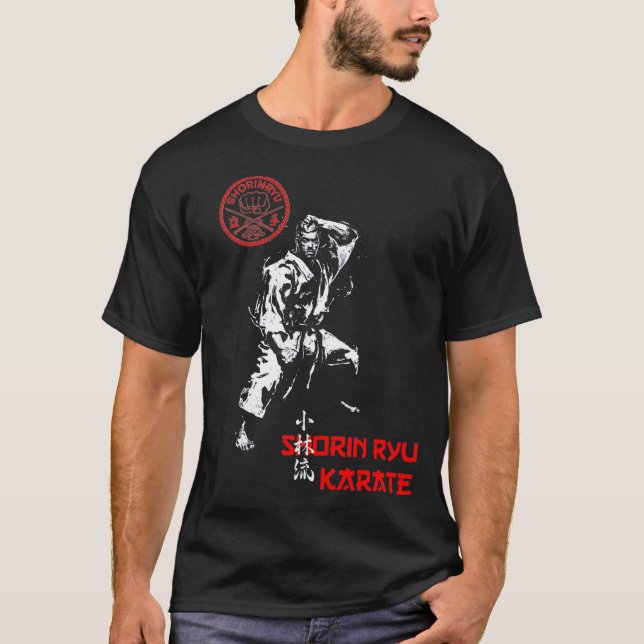 Camiseta Shorin Ryu Karateka por Zanshin-Art - Budo T-Shirt (Anverso)