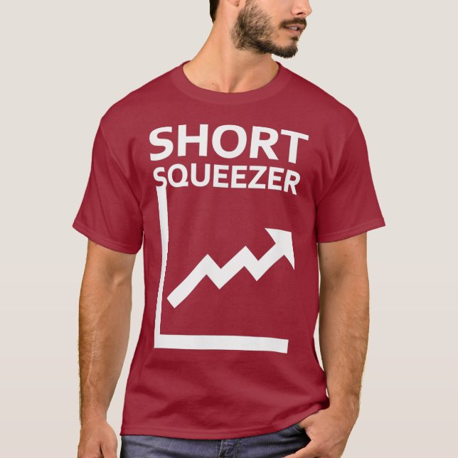 Camiseta Short Squeezer - Wall Street Bets Meme Stock (Anverso)