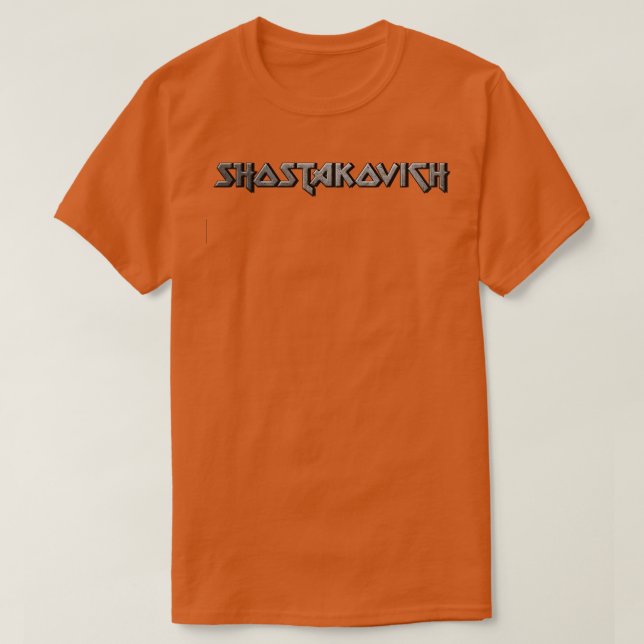 Camiseta Shostakovich (Diseño del anverso)