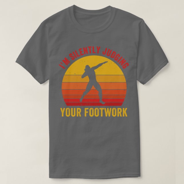 Camiseta Shot Putt Athlete Funny Shot Putter Throwing Footb (Diseño del anverso)