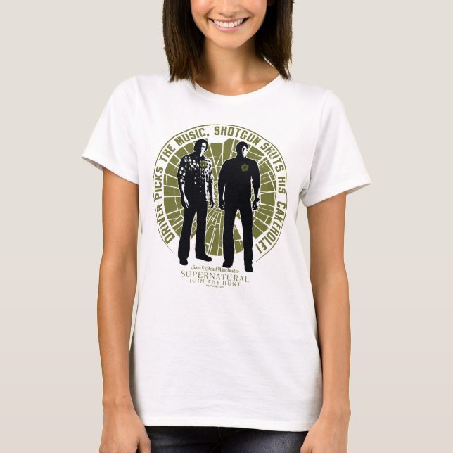 Camiseta "Shotgun" del supernatural Winchester Brothers (Anverso)