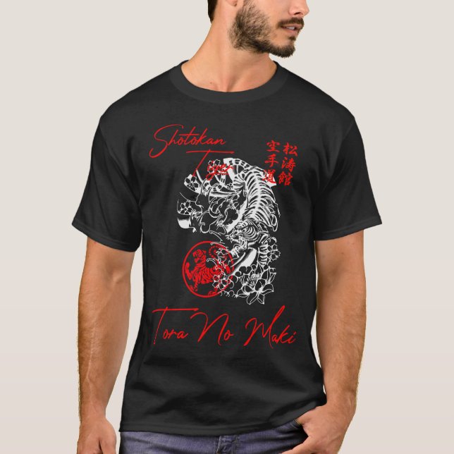 Camiseta Shotokan Karate Artes marciales con el espíritu de (Anverso)