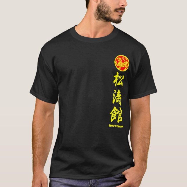 Camiseta Shotokan Karate Do T-shirt black for Training (Anverso)