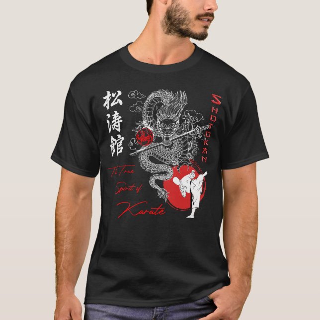 Camiseta Shotokan Karate El verdadero espíritu de la camise (Anverso)