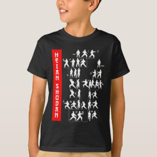 Camiseta Shotokan Karate Heian Shodan Martial Arts Dojo Tra