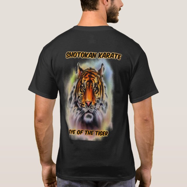 Camiseta Shotokan Karate, ojo del tigre (Reverso)