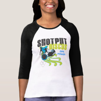 Camiseta Shotput y disco - poder del chica