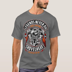 Camiseta SHOVELHEAD 1966-1984 Motocicletas MOTOR Oldschool