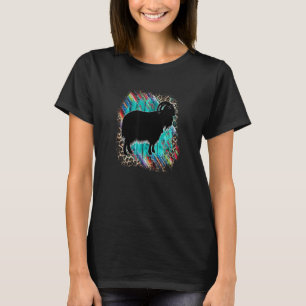 Camiseta Show de ganado Serape Verde azulado Angora Goat