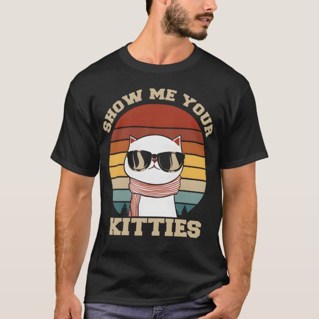 Camiseta Show me your Kitties Cat Lover boy (Anverso)