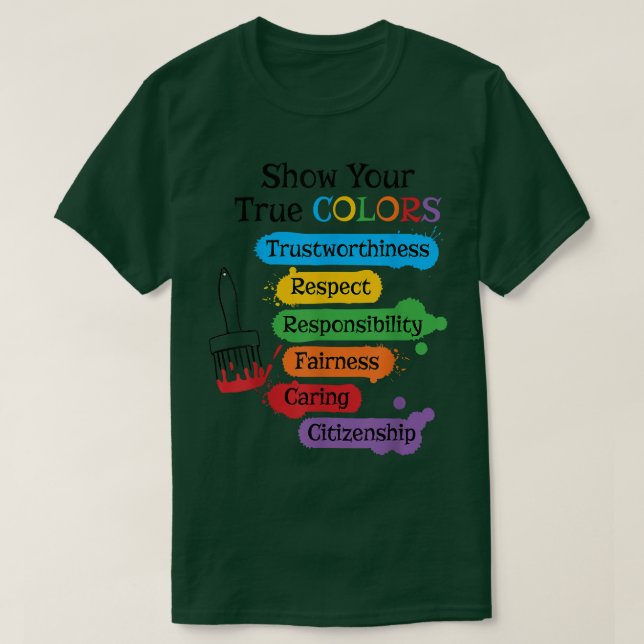 Camiseta Show your true colors  (Diseño del anverso)