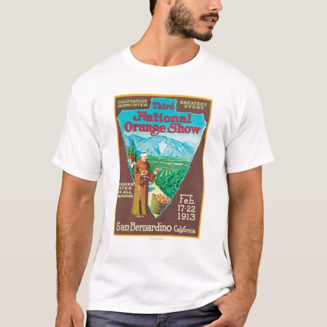 Camiseta ShowPoster anaranjado nacional #1 (Anverso)