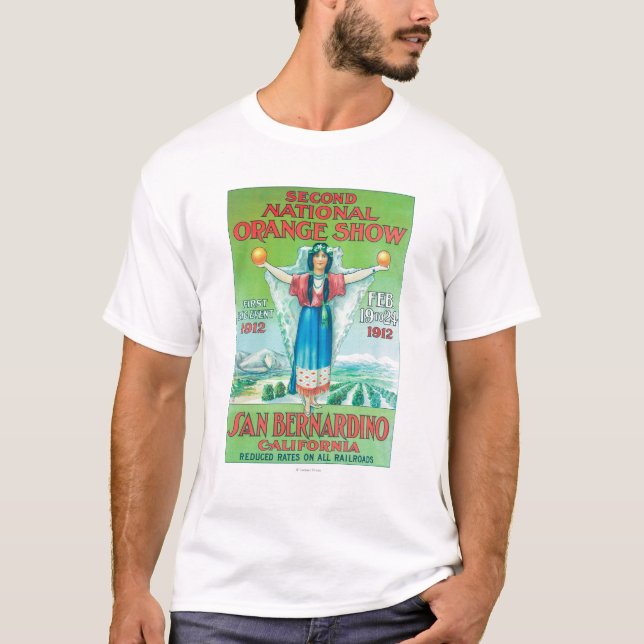 Camiseta ShowPoster anaranjado nacional #4 (Anverso)