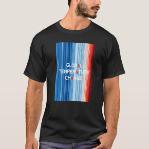 Camiseta ShowYourStripes Cambio de temperatura global globa