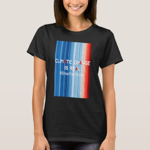 Camiseta ShowYourStripes El CAMBIO CLIMÁTICO ES UNA VERDADE