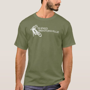 Camiseta Shred Bentonville Arkansas Mountain Bicicleta