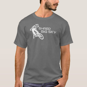 Camiseta Shred Big Sky Montana Mountain Bicicleta