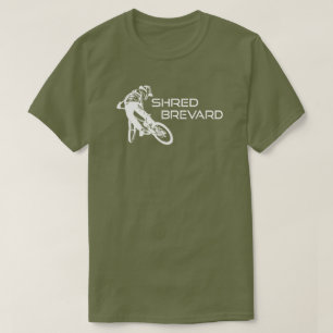 Camiseta Shred Brevard North Carolina Mountain Bicicleta