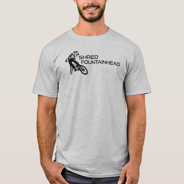 Camiseta Shred Fountainhead Virginia Mountain Bicicleta (Anverso)