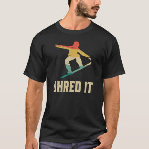 Camiseta Shred It Funny Snowboard Winter Sports Snowboardin