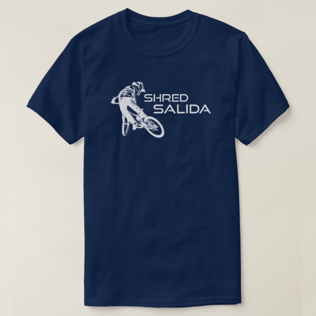 Camiseta Shred Salida Colorado Mountain Bicicleta (Diseño del anverso)