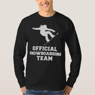 Camiseta Shred & Smile - Equipo oficial de Snowboard Tee: C