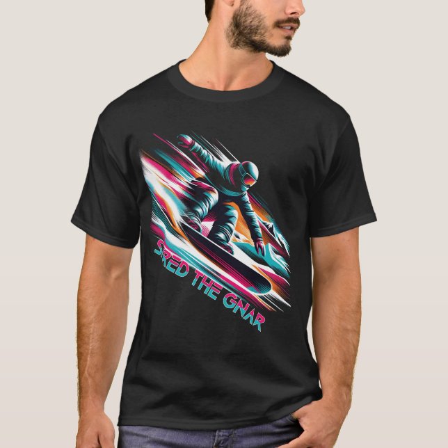 Camiseta Shred the Gnar Snowboard (Anverso)