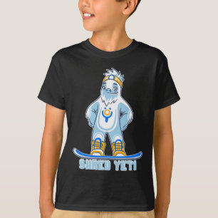 Camiseta Shred Yeti - Fun Yeti Bigfoot Sasquatch Snowboardi