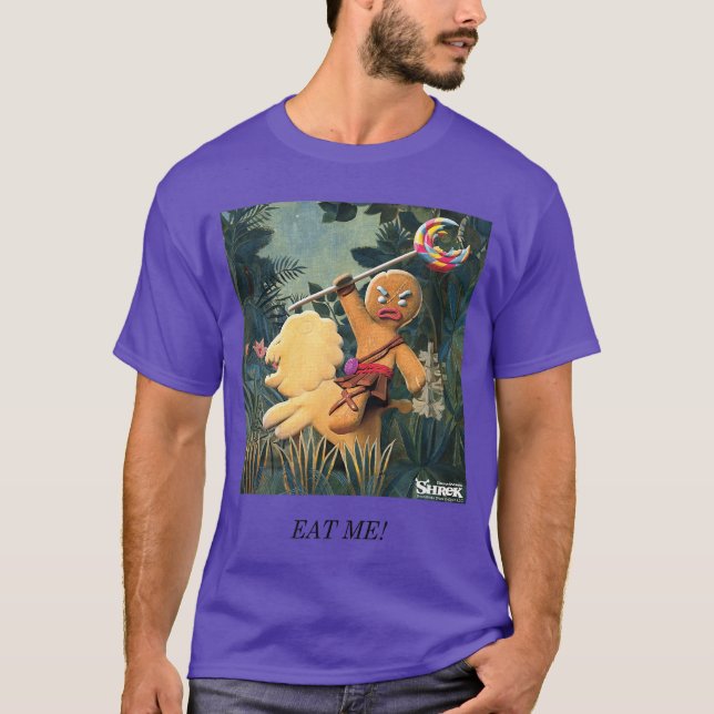 Camiseta Shrek Gingy Eat Me Meme funny (Anverso)