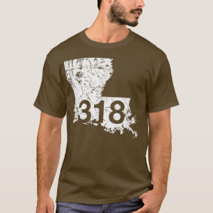 Camiseta Shreveport Ruston Tallulah Area Code 318 , Louisia