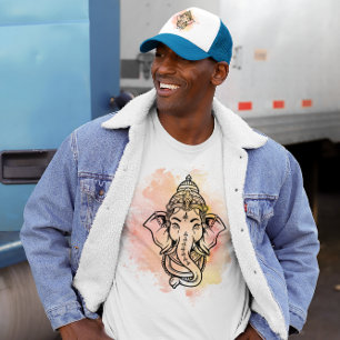 Camiseta Shri Ganesh, Dios hindú de la riqueza y la prosper