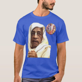 Camiseta Shrila Prabhupada media en el ॐ de Radha-Krsna