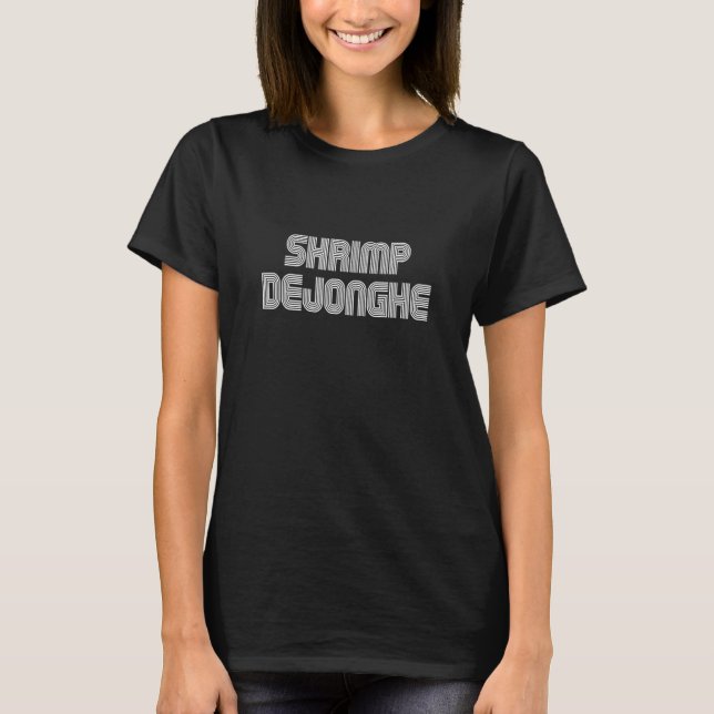 Camiseta Shrimp Dejonghe Food Retro 70 años 80 (Anverso)