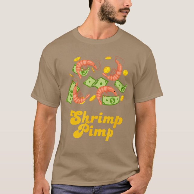 Camiseta Shrimp Pimp Cherry Shrimp Aquarium Neocaridina fun (Anverso)