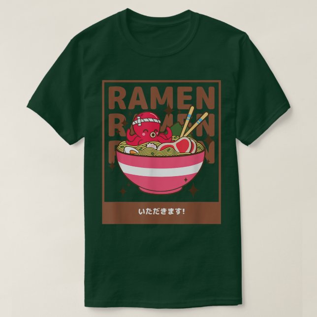 Camiseta Shrimp Ramen japonés Cute Kawaii Anime (Diseño del anverso)