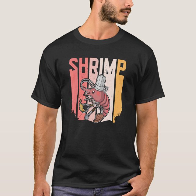 Camiseta Shrimp Seafood Chef (Anverso)