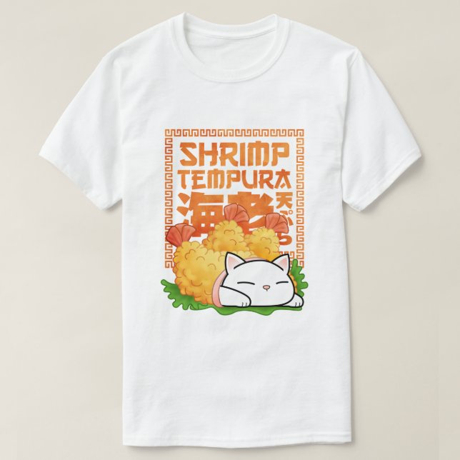 Camiseta Shrimp Tempura Cat (Diseño del anverso)
