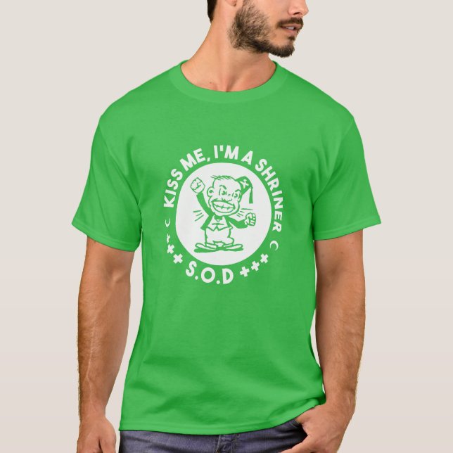 Camiseta Shriner que lucha - edición del St. Patty (Anverso)