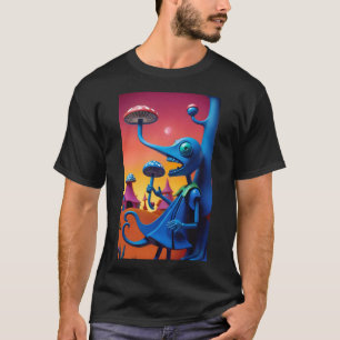 Camiseta Shroomin' 'n' Bloom'n - Arte Surrealista de Ken Ga