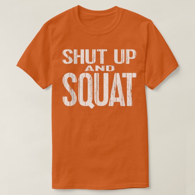 Camiseta SHU UP Y SQUA Equipo de elevación de pesos a (Diseño del anverso)