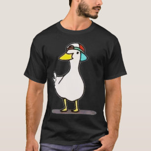 Camiseta Shuba Duck Bailando Un Meme De Pato Con Un Gorra